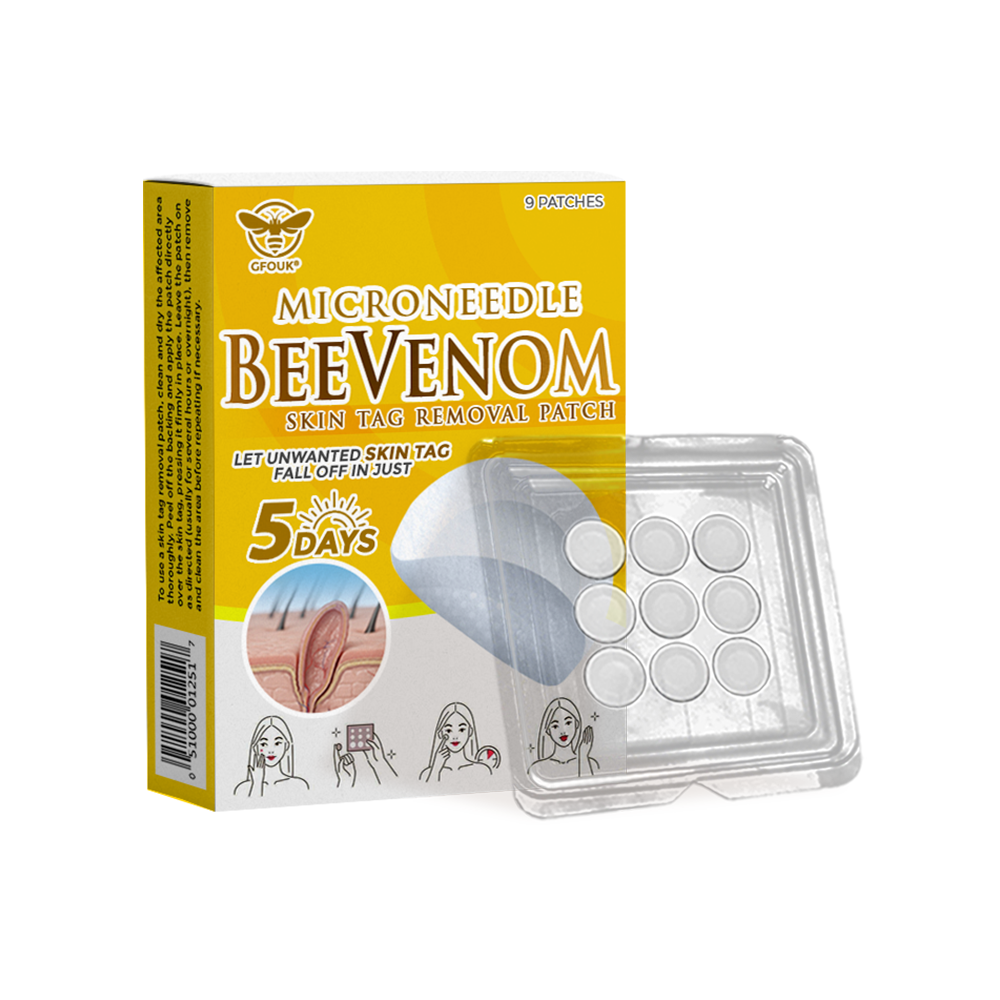 🐝✨ GFOUK® Bee Venom MicroNeedle Botanic Skin Tag Removal Patch 🇬🇧 Made in the UK