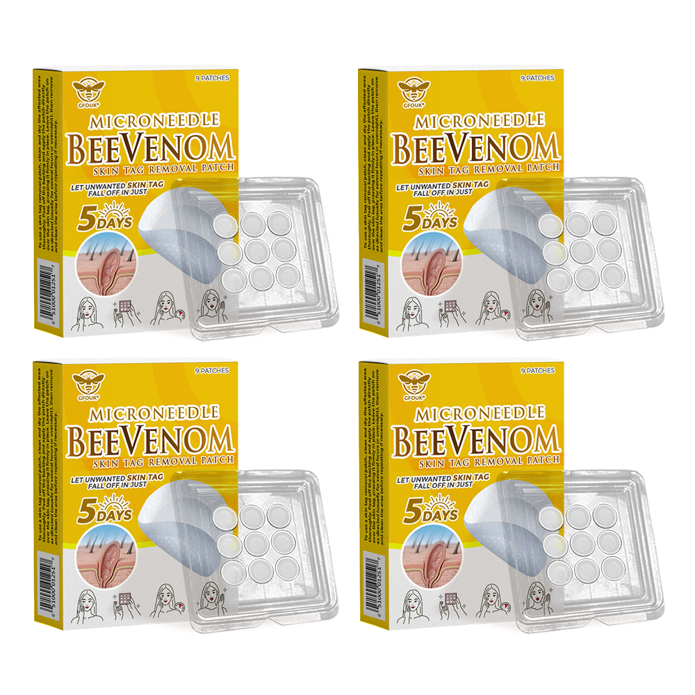 🐝✨ GFOUK® Bee Venom MicroNeedle Botanic Skin Tag Removal Patch 🇬🇧 Made in the UK