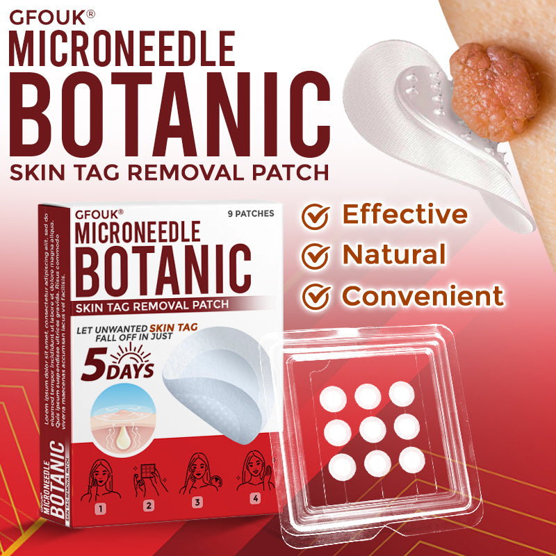 🌿 GFOUK® MicroNeedle Botanic Skin Tag Removal Patch 🇬🇧 Aligned with NHS Skincare Guidance