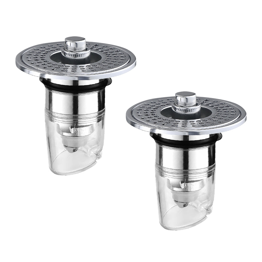 Muvolantia Stainless Steel Washing Basin Anti-Clogging Anti-odor Pop-up Drain Stopper & Hair Catcher
