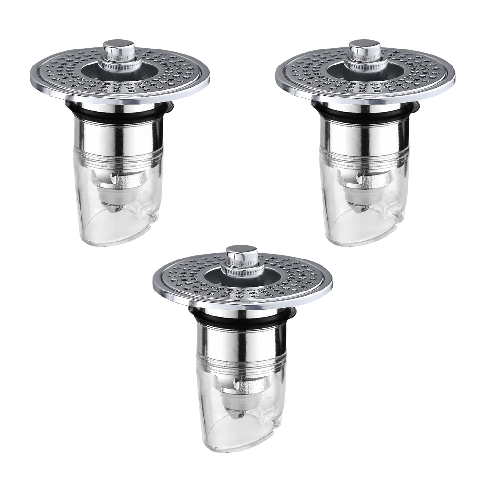Muvolantia Stainless Steel Washing Basin Anti-Clogging Anti-odor Pop-up Drain Stopper & Hair Catcher